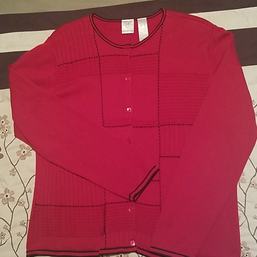 Emma James sweater - red